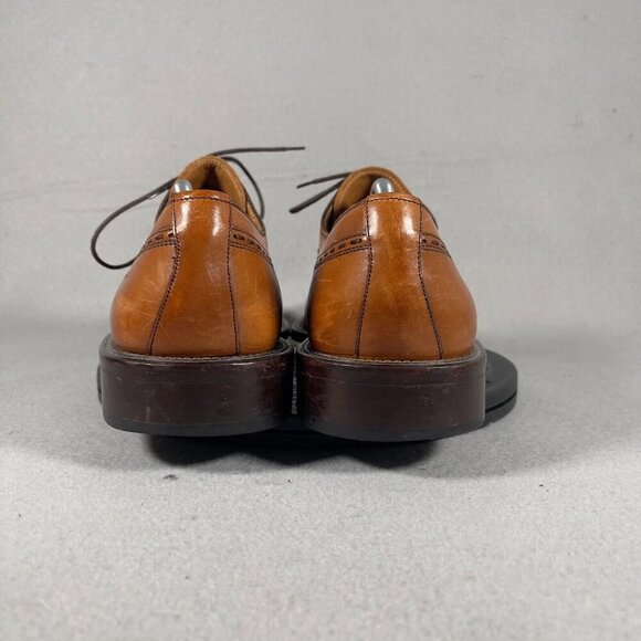 Magnanni Derby Dress Shoe Brown Leather Square Toe Mens Size 10 main image 7